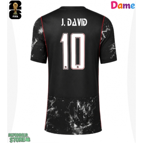 Canada Jonathan David #10 Replika Udebanetrøje Dame VM 2026 Kortærmet